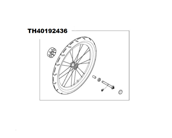 Thule 40192436 - Pravé kolo pro Thule Chariot Sport od 2017