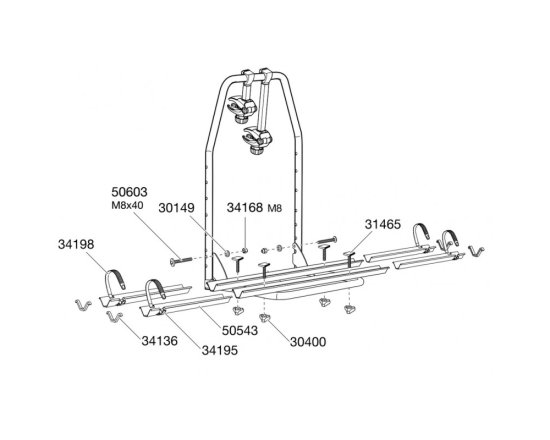 Thule 34198 - pásek k nosiči 9105/9106