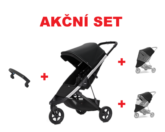 Thule Spring Aluminium Midnight Black 2020 - Akční set